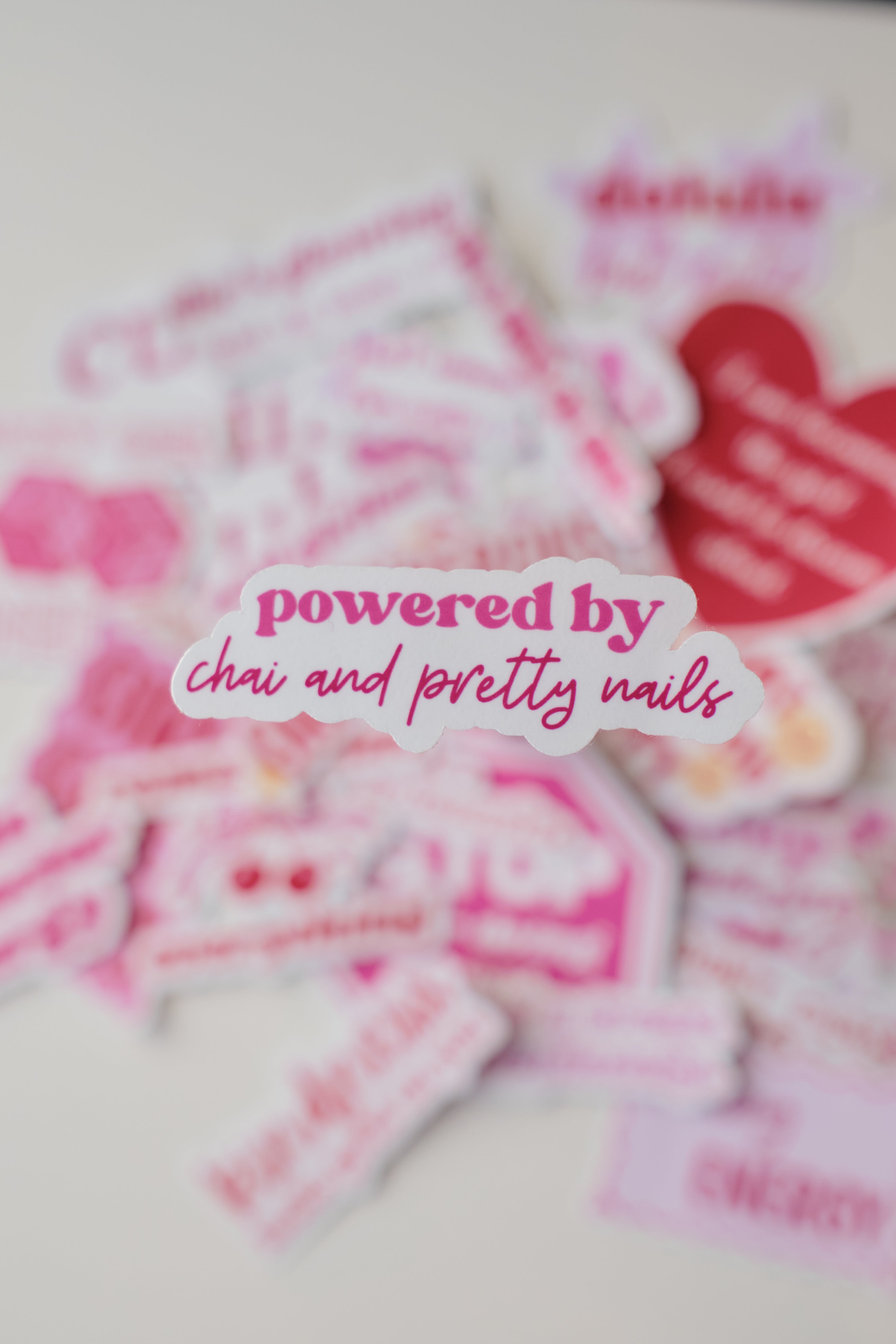 Pretty Nails & Chai Sticker