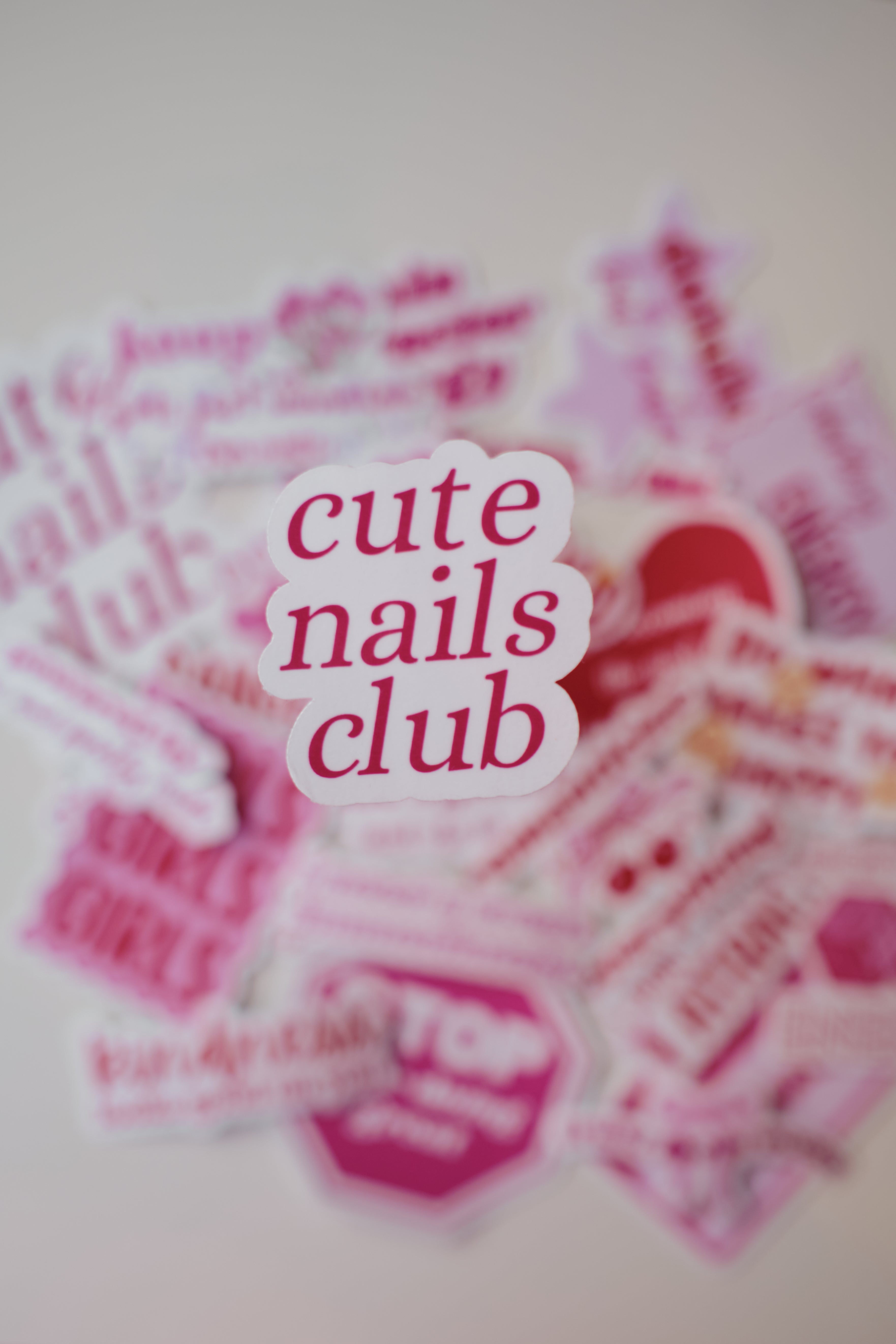 Cute Nails Club Sticker